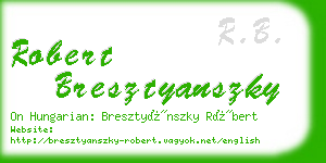 robert bresztyanszky business card